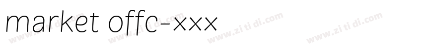 market offc字体转换